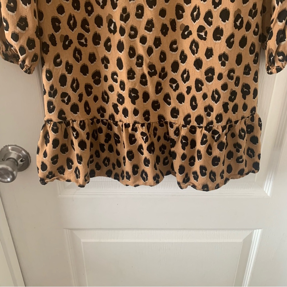 a new day leopard print long sleeve mini dress - Picture 8 of 9
